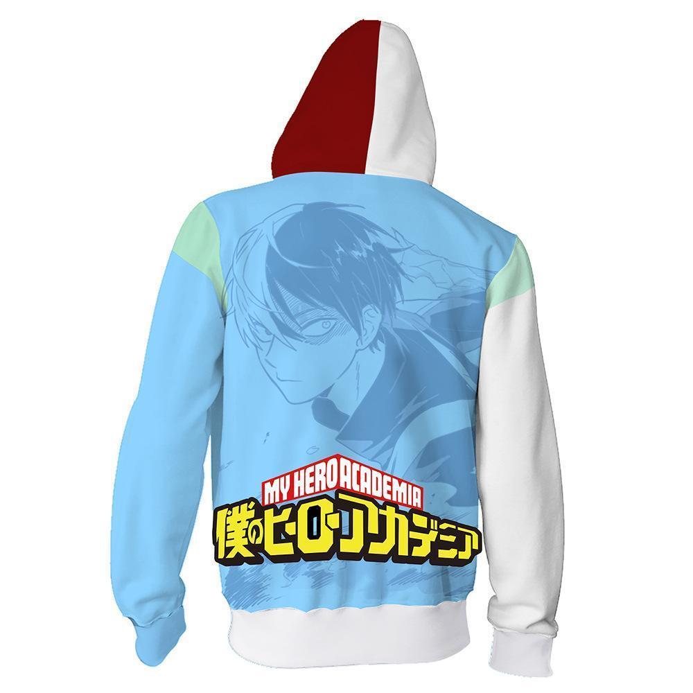 My Hero Academia Hoodies - Shoto Todoroki Zip Hoodie