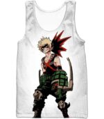 My Hero Academia White Katsuki Bakugo My Hero Academia Hoodie - Anime Hoodie - Tank Top