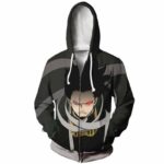 My Hero Academia Zip Up Hoodie Jacket - Pro Hero Eraserhead Villan Hoodie