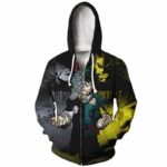 My Hero Academia Zip Up Hoodies - Heros And Pro Heros Hoodie Jacket