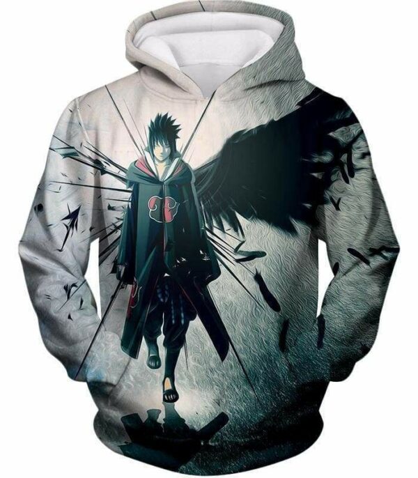 Boruto Akatsuki Member Sasuke Uchiha Fan Art Zip Up Hoodie - Hoodie