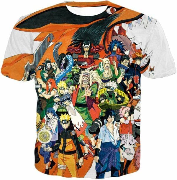 Boruto All Characters Zip Up Hoodie - T-Shirt