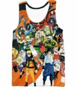 Boruto All Characters Zip Up Hoodie - Tank Top