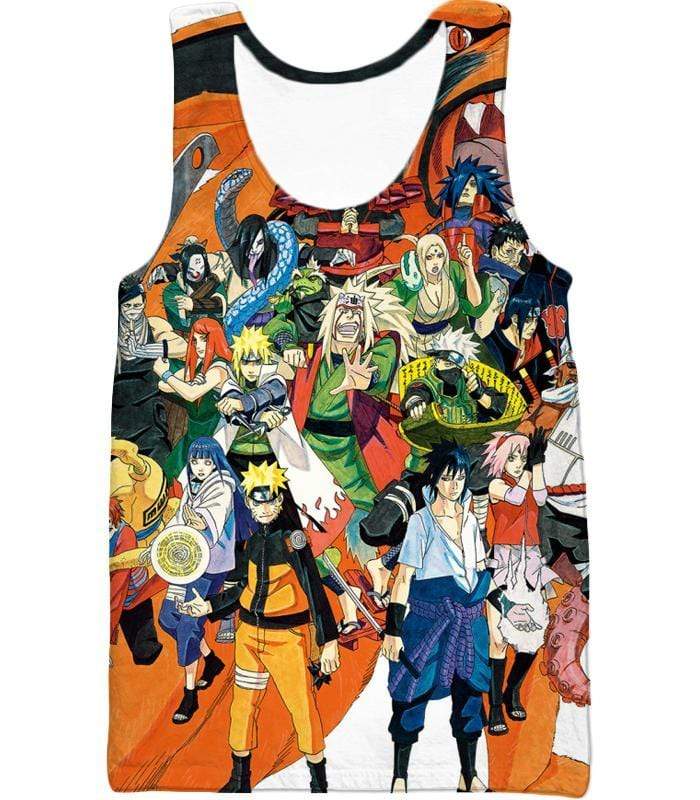 Boruto All Characters Zip Up Hoodie - Tank Top