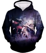 Boruto Battle Action Boruto Uzumaki Vs Madada Uchiha Black Hoodie - Hoodie