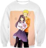 Boruto Best Ninja Couple Boruto And Hinata Romantic White Hoodie - Sweatshirt