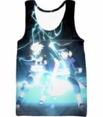 Boruto Best Teammates Hatake Kakashi And Obito Uchiha Black Action Zip Up Hoodie - Tank Top