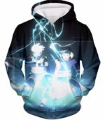 Boruto Best Teammates Hatake Kakashi And Obito Uchiha Black Action Zip Up Hoodie - Hoodie