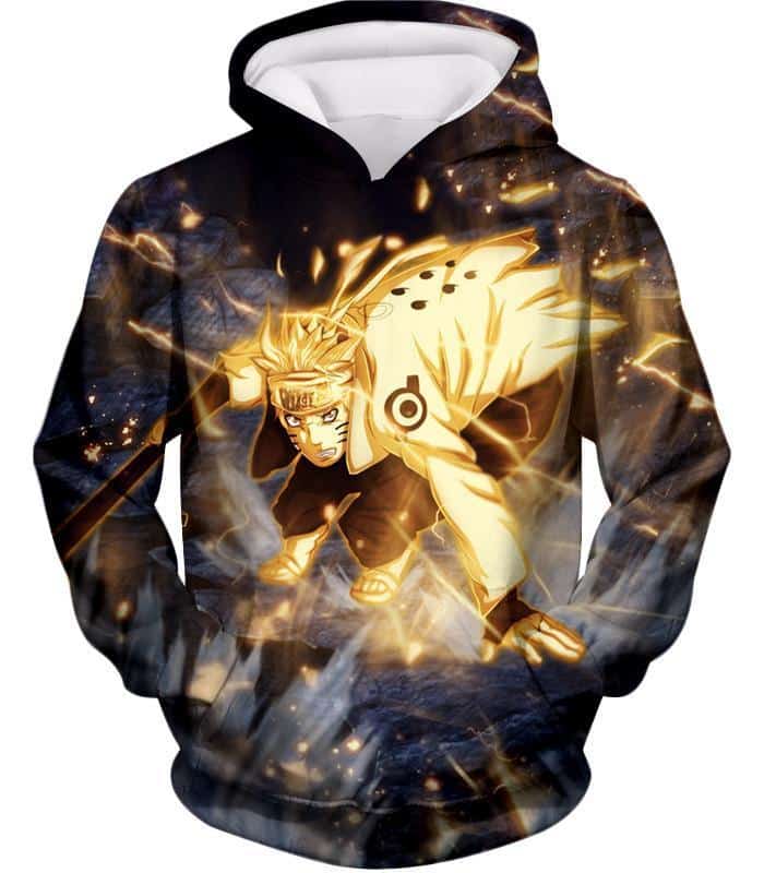 Boruto Boruto Tailed Beast Sage Mode Cool Action Black Hoodie - Hoodie