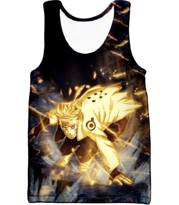 Boruto Boruto Tailed Beast Sage Mode Cool Action Black Hoodie - Tank Top