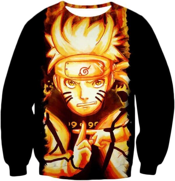 Boruto Boruto Uzumaki Tailed Beast Mode Shadow Clone Jutsu Black Action Hoodie - Sweatshirt