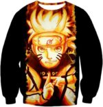 Boruto Boruto Uzumaki Tailed Beast Mode Shadow Clone Jutsu Black Action Zip Up Hoodie - Sweatshirt