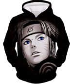 Boruto Cool Black Sketched Boruto Uzumaki Promo Black Zip Up Hoodie - Hoodie