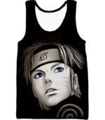 Boruto Cool Black Sketched Boruto Uzumaki Promo Black Zip Up Hoodie - Tank Top