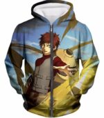 Boruto Cool Ninja Kazekage Gaara Of The Sand Hoodie - Zip Up Hoodie