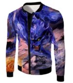 Boruto Cool Two Tailed Chakra Beast Matatabi Action Zip Up Hoodie - Jacket