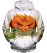 Boruto Cute Chakra Beast Young Nine Tails Fox Kurama White Hoodie - Hoodie