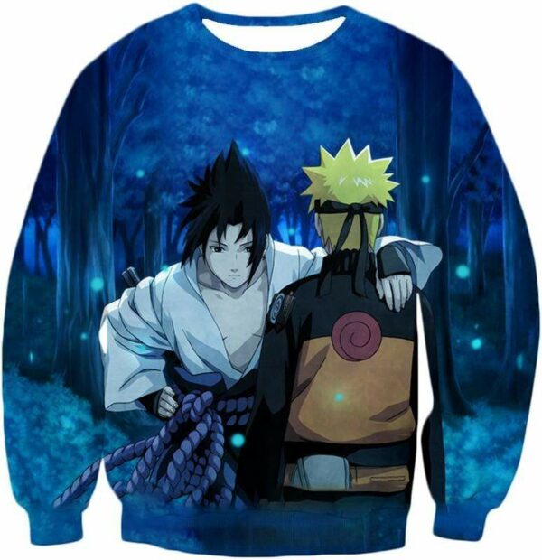 Boruto Eternal Friends And Foes Cool Boruto And Sasuke Ultimate Hoodie - Sweatshirt