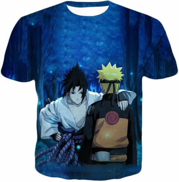 Boruto Eternal Friends And Foes Cool Boruto And Sasuke Ultimate Hoodie - T-Shirt