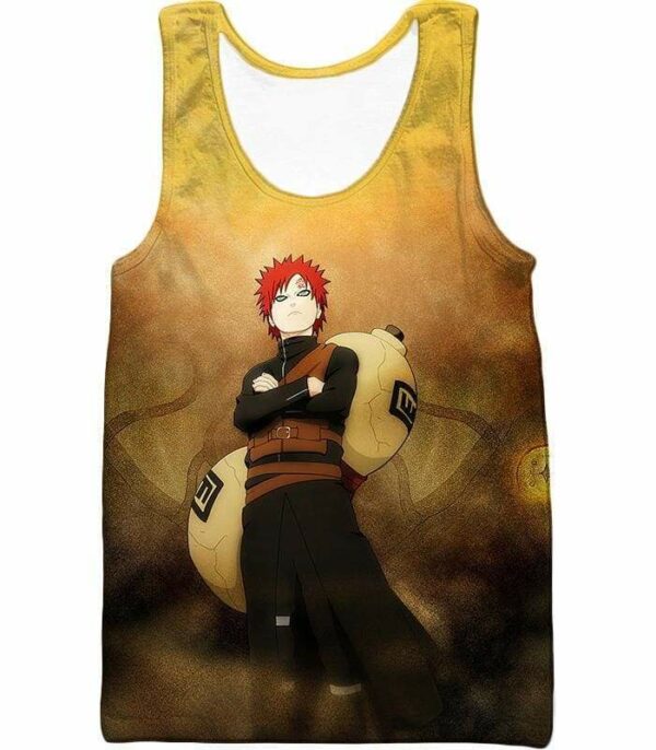 Boruto Kazekage Of Sand Village Gaara The Demon Zip Up Hoodie - Tank Top