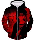 Boruto Leaf Ninja Prodigy Itachi Uchiha Cool Red Hoodie - Zip Up Hoodie