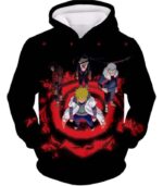 Boruto Leaf Village Four Hokages Cool Action Promo Black Hoodie - Hoodie