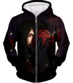 Boruto Legendary Ninja Masked Villain Madara Uchiha Cool Black  Hoodie - Zip Up Hoodie