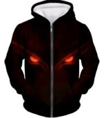 Boruto Nine Tails Beast Fox Kurama DangeroEyes Cool Black Hoodie - Zip Up Hoodie