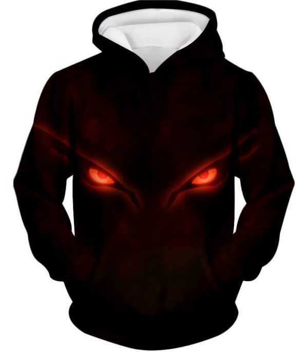 Boruto Nine Tails Beast Fox Kurama DangeroEyes Cool Black Zip Up Hoodie - Hoodie