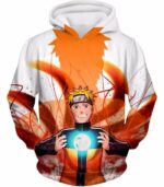 Boruto Ninja Hero Uzumaki Boruto Powerful Attack Rasengan Anime White Hoodie