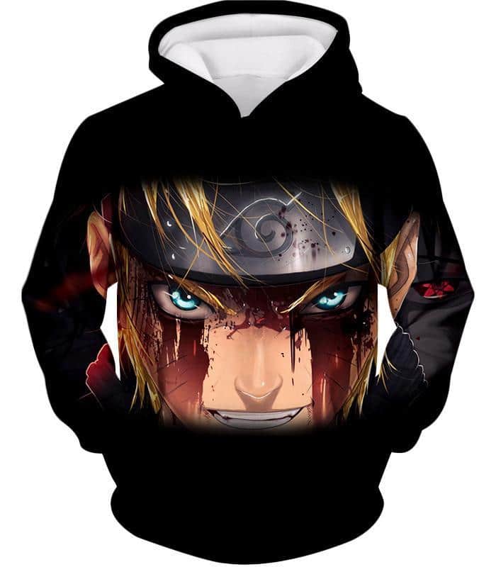 Boruto Ninja War Hero Boruto Uzumaki Battle Scars Black Hoodie - Hoodie