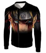 Boruto Ninja War Hero Boruto Uzumaki Battle Scars Black Zip Up Hoodie - Jacket