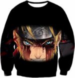 Boruto Ninja War Hero Boruto Uzumaki Battle Scars Black Zip Up Hoodie - Sweatshirt