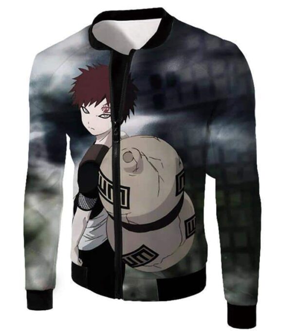 Boruto One Tail Jinchuriki Gaara Of The Sand Cool Black Hoodie - Jacket