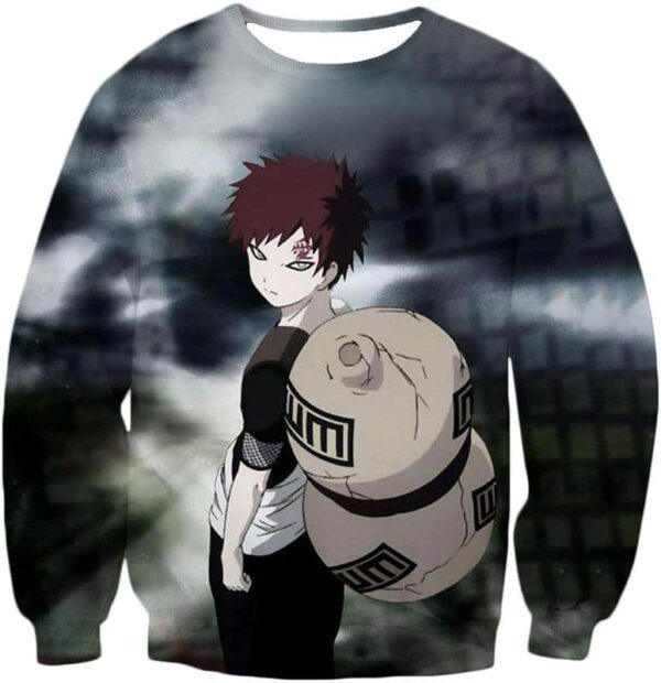 Boruto One Tail Jinchuriki Gaara Of The Sand Cool Black Hoodie - Sweatshirt