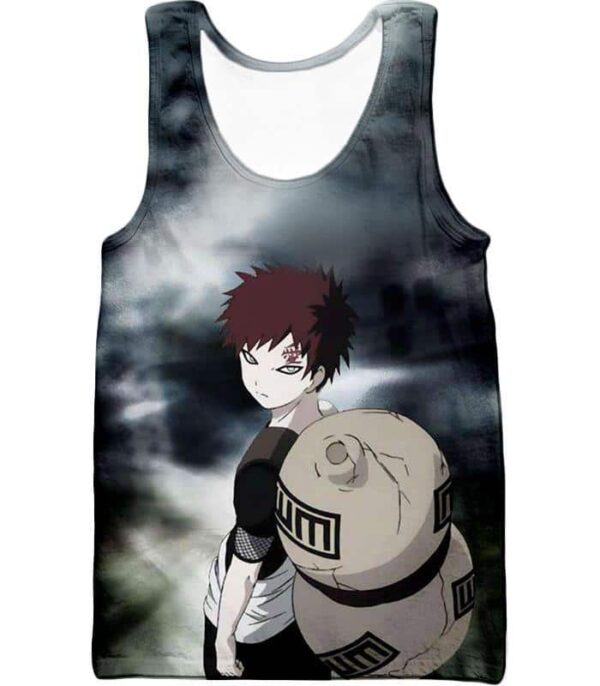 Boruto One Tail Jinchuriki Gaara Of The Sand Cool Black Hoodie - Tank Top