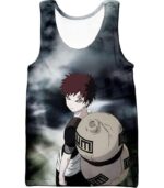 Boruto One Tail Jinchuriki Gaara Of The Sand Cool Black Zip Up Hoodie - Tank Top