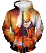 Boruto Overflowing Beast Chakra Angry Uzumaki Boruto Action Hoodie - Zip Up Hoodie