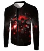 Boruto Powerful Ninja Might Guy Evening Elephant Anime Black Zip Up Hoodie - Jacket