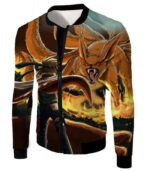 Boruto Rampaging Nine Tails Beast Kurama Vs Hokage Minato Cool Action Hoodie - Jacket