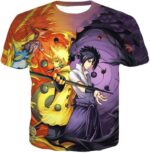 Boruto Reincarnations Of Indra And Ashura Sasuke And Boruto Cool Action Hoodie - T-Shirt