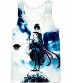 Boruto Sasuke Standing On The Rock Zip Up Hoodie - Tank Top