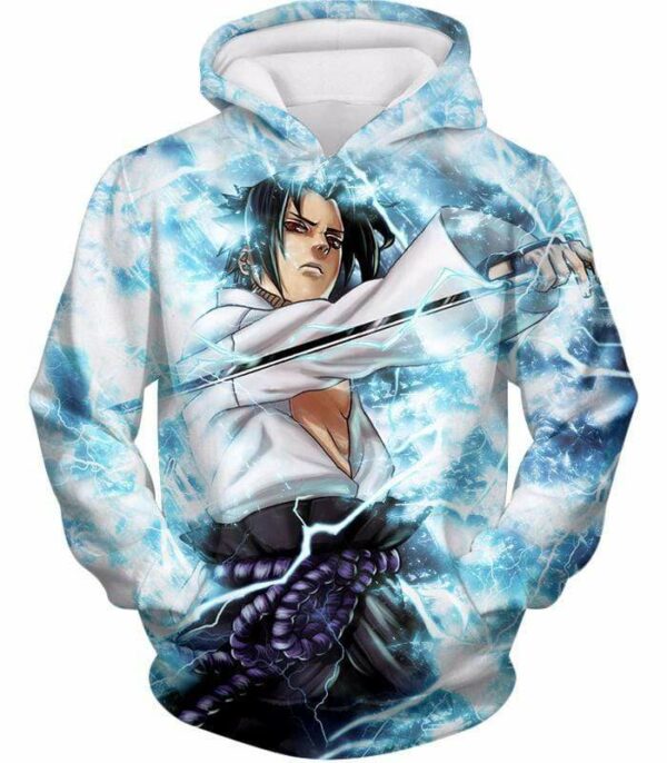 Boruto Sasuke Uchiha Cool Lightning Type Ninja Anime Hoodie