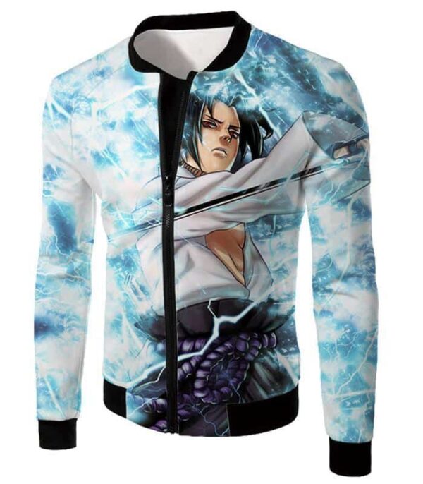 Boruto Sasuke Uchiha Cool Lightning Type Ninja Anime Hoodie - Jacket