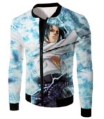 Boruto Sasuke Uchiha Cool Lightning Type Ninja Anime Zip Up Hoodie - Jacket