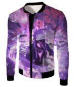 Boruto Sasuke Uchihas Powerful Eye Mangekyou Sharingan Technique Susanoo Zip Up Hoodie - Jacket