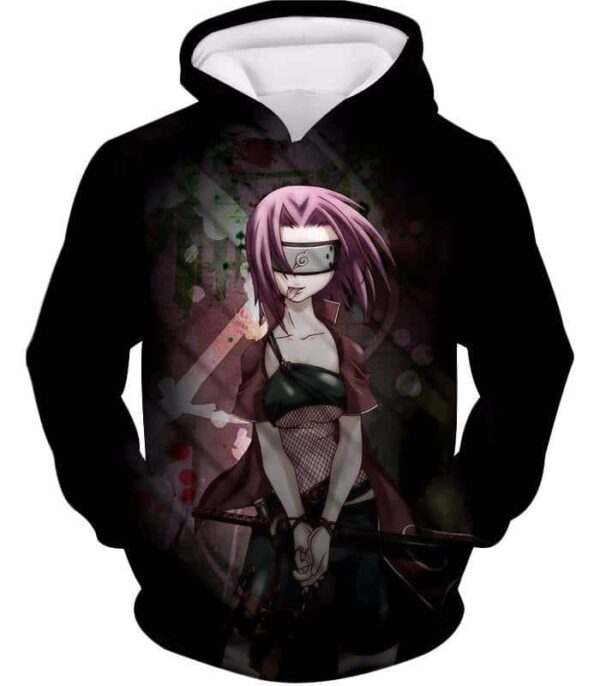 Boruto Sexy Pink Haired Ninja Haruno Sakura Black Hoodie - Hoodie