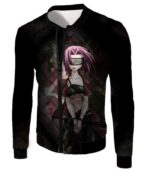 Boruto Sexy Pink Haired Ninja Haruno Sakura Black Zip Up Hoodie - Jacket