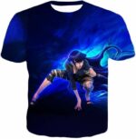 Boruto Super Hot Ninja Hinata Hyuga HD 3D Anime Black Hoodie - T-Shirt