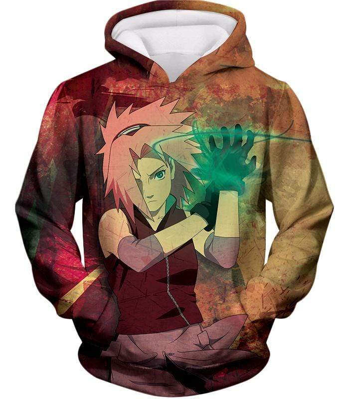 Boruto Super Strong Leaf Female Ninja Sakura Haruno Anime Hoodie - Hoodie